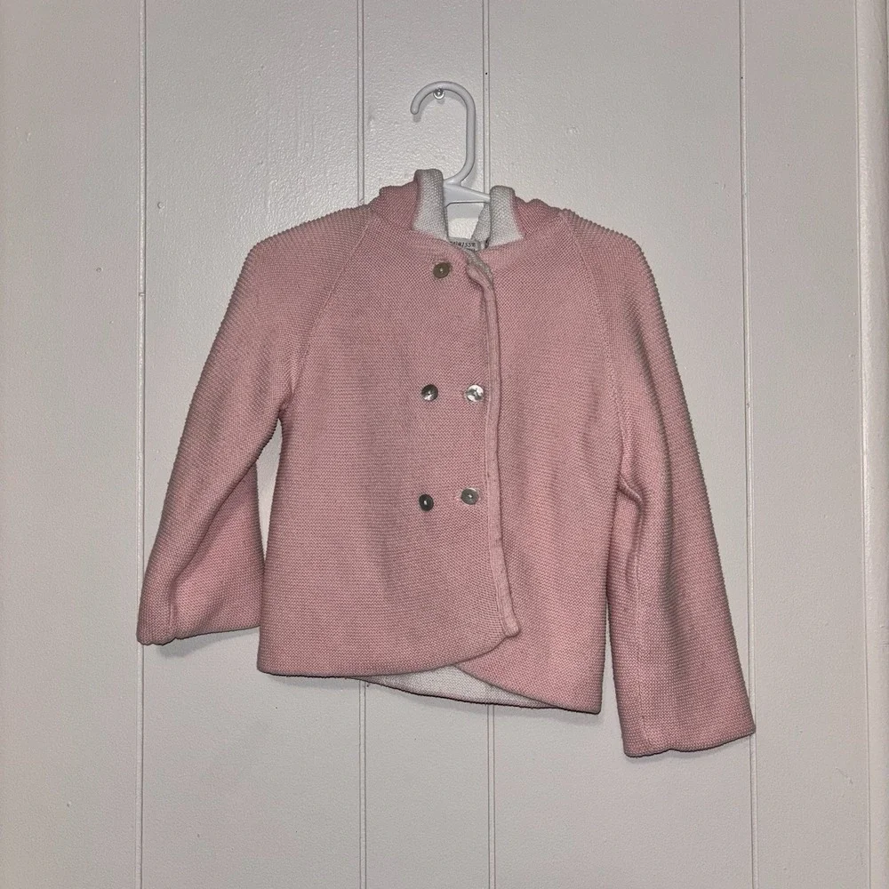 Fleurisse Baby Girl Pink Knit Sweater Heavier Size‎ 12 Months $145 Retail France